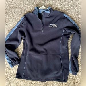 NFL Team Apparel 3/4 zip Seahawks Fleece Pullover! 
Size: Large